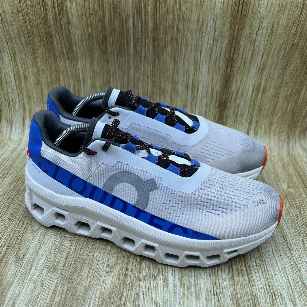 On Cloud Cloudmonster Men's Size 10 Frost Cobalt Blue White Shoes 61.99025